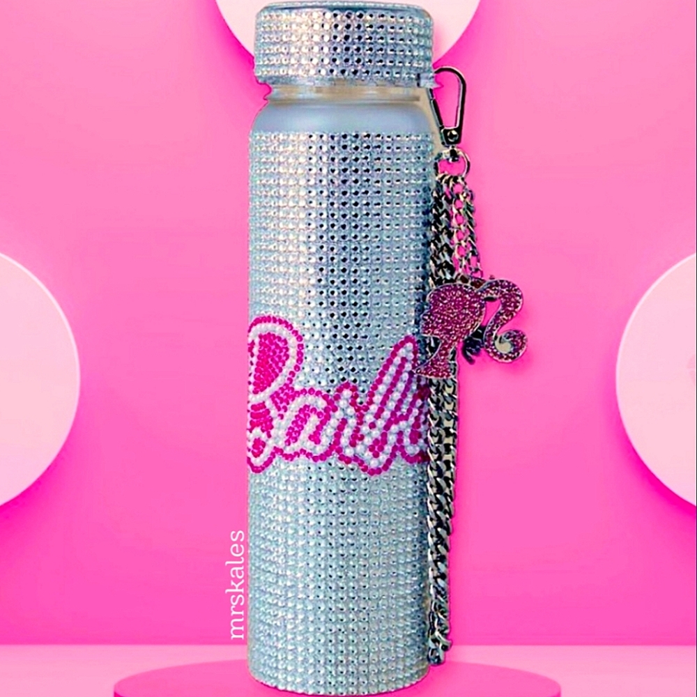 Barbie Rhinestone Water Bottle